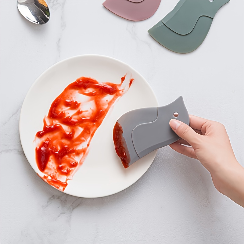 1pc Penguin-shaped Soft Scraper, Household Kitchen Scraper