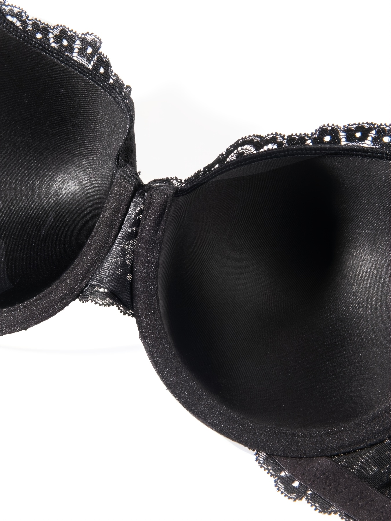 Womens Bra Size 36/38 Black Padded Push Up Strapless Sexy Bling Jewels –  Touched By Time Treasures