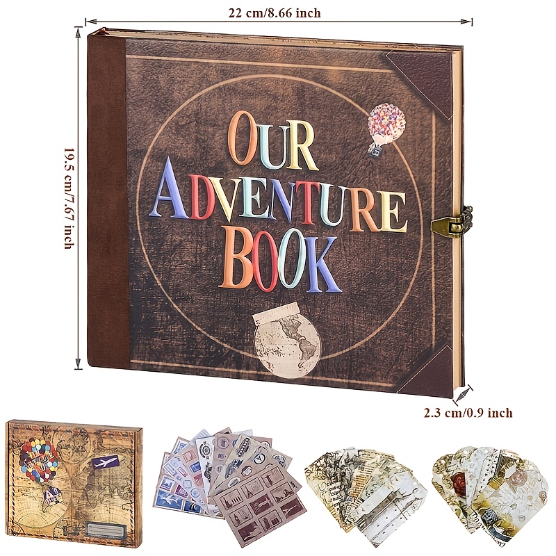  Our Adventure Book 3D Wooden Scrapbook Photo Album