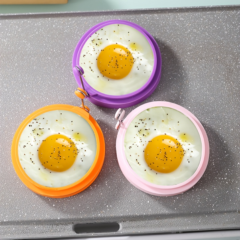 1pc Random Color Round Silicone Fried Egg Mold