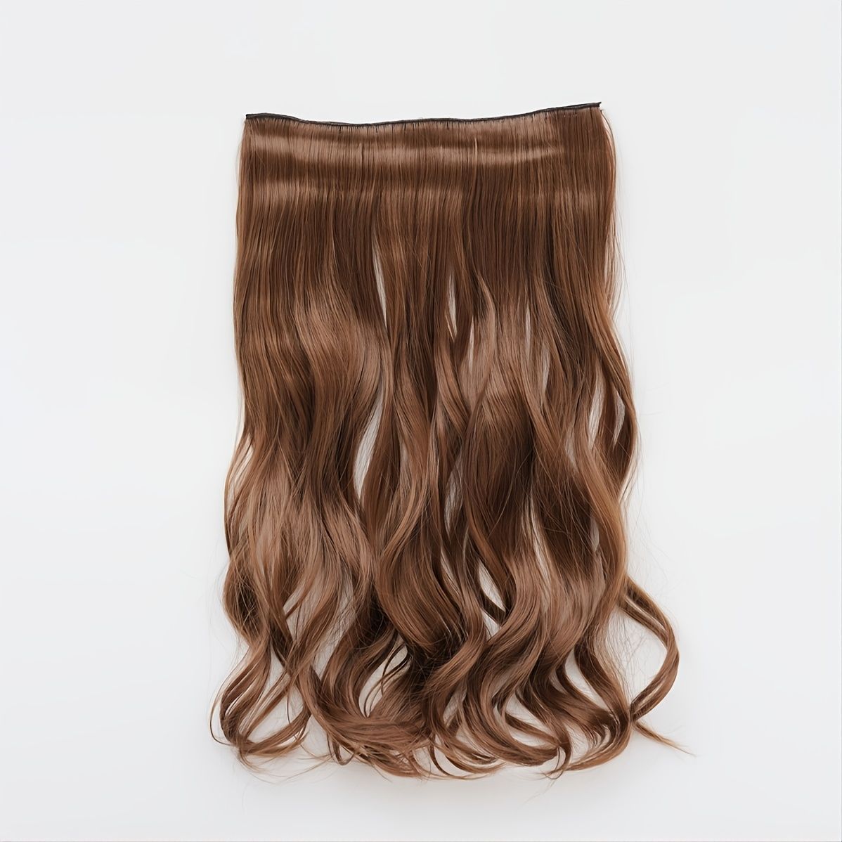 Curly Wave One Piece 5 Clips Clip In Hair Extensions Synthetic Hair Piece  Suitable For Daily Use Party Show | Shop On Temu And Start Saving | Temu