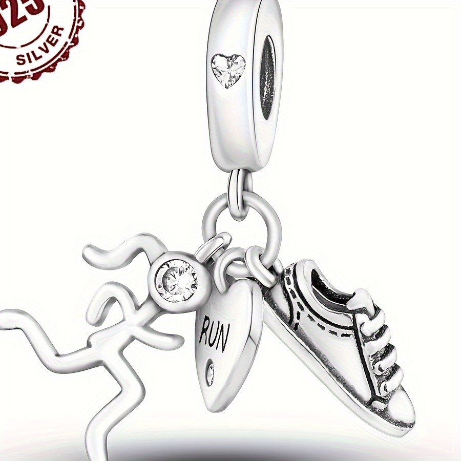 

925 Sterling Silver Charm For Bracelet Necklace Dangle Charms Athletes Shoes Beads Pendants Diy Jewelry Gift For Women Girls