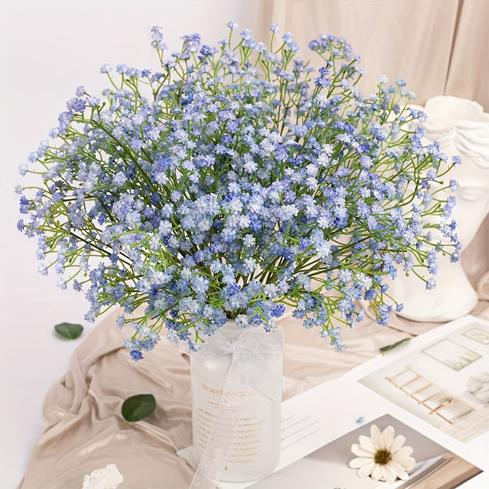 Babys Breath Artificial Flowers, 6PCS Fake Flowers Gypsophila Bouquet Fall  Flowers Artificial for Decoration, Real Touch Silk Flower for Wedding  Christmas DIY Party Home Garden Office 