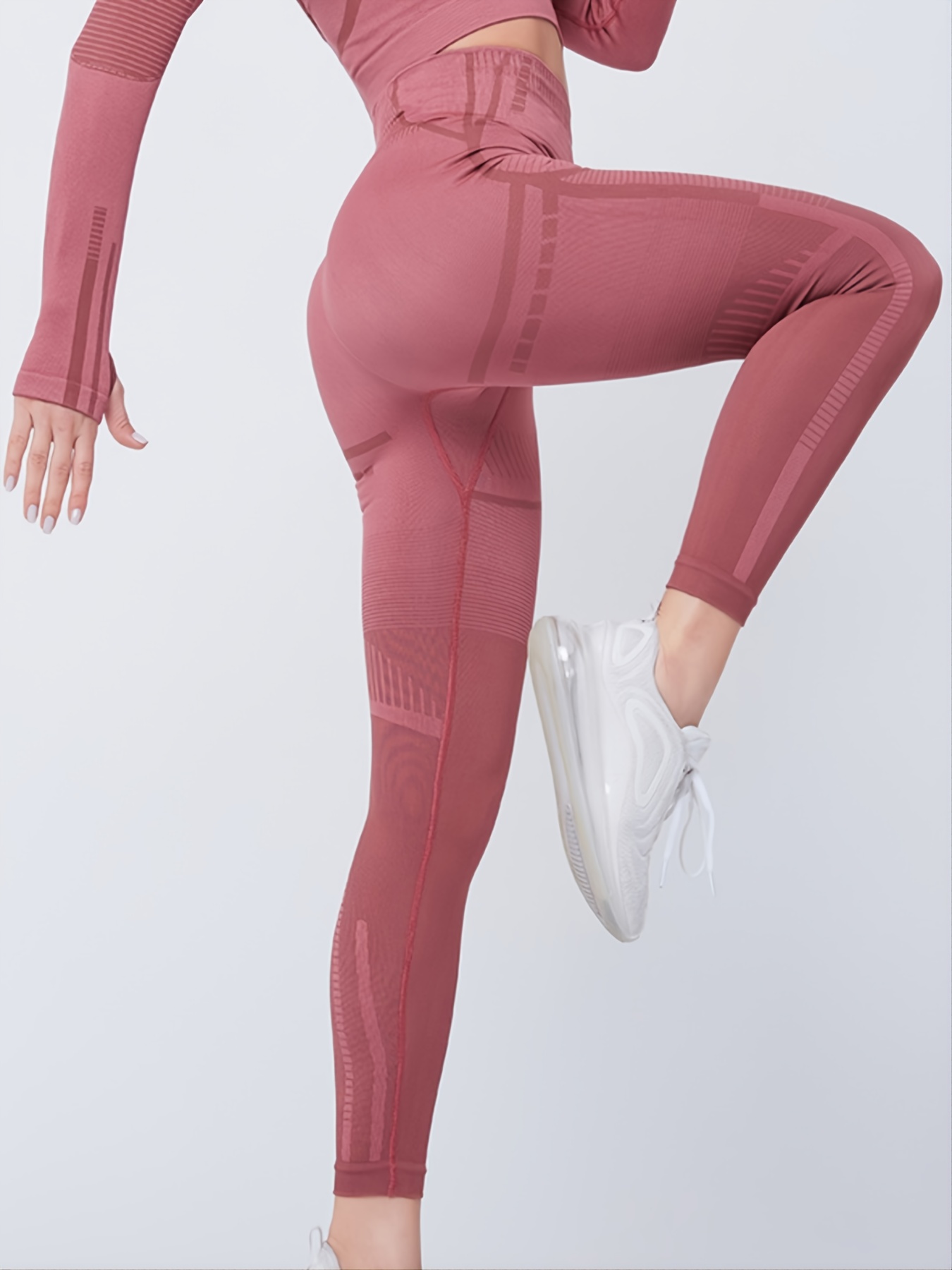 Gymshark Geo Seamless Leggings Yoga Pants in Rose Women's Small