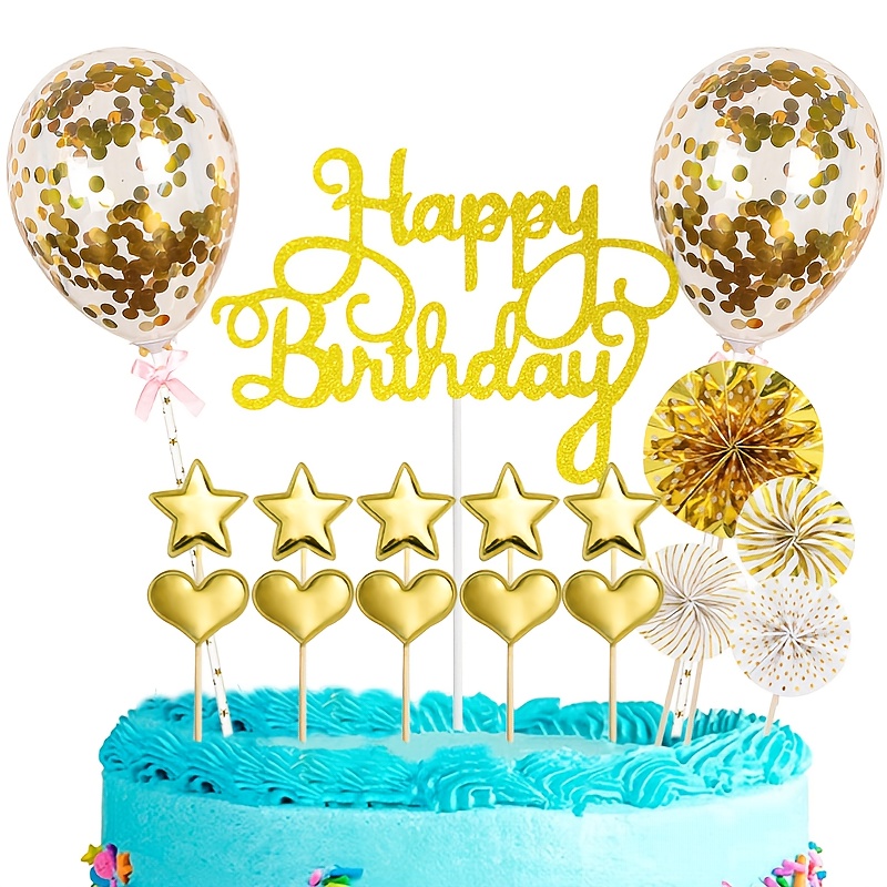 Set Topper Torta Compleanno Happy Birthday Topper Torta A - Temu Switzerland