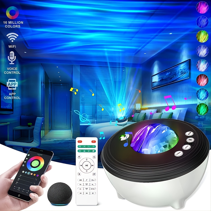 Star Projector, Galaxy Projector Night Light with 12 Constellations and 10  Planets Galaxy Light Projector with Bluetooth Music Speaker & Voice and