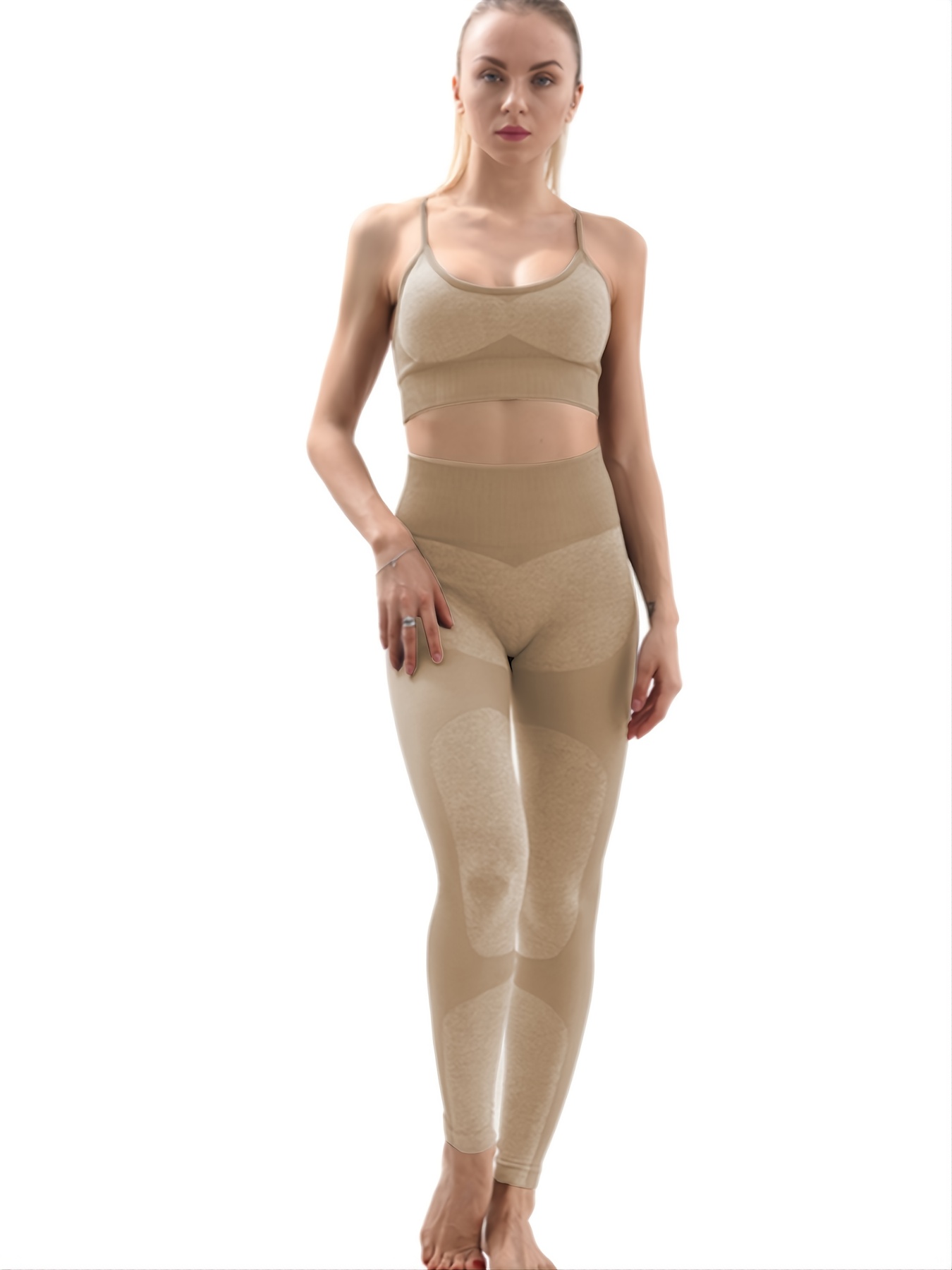 Stretchy Sports Bra and High Waist Legging Set