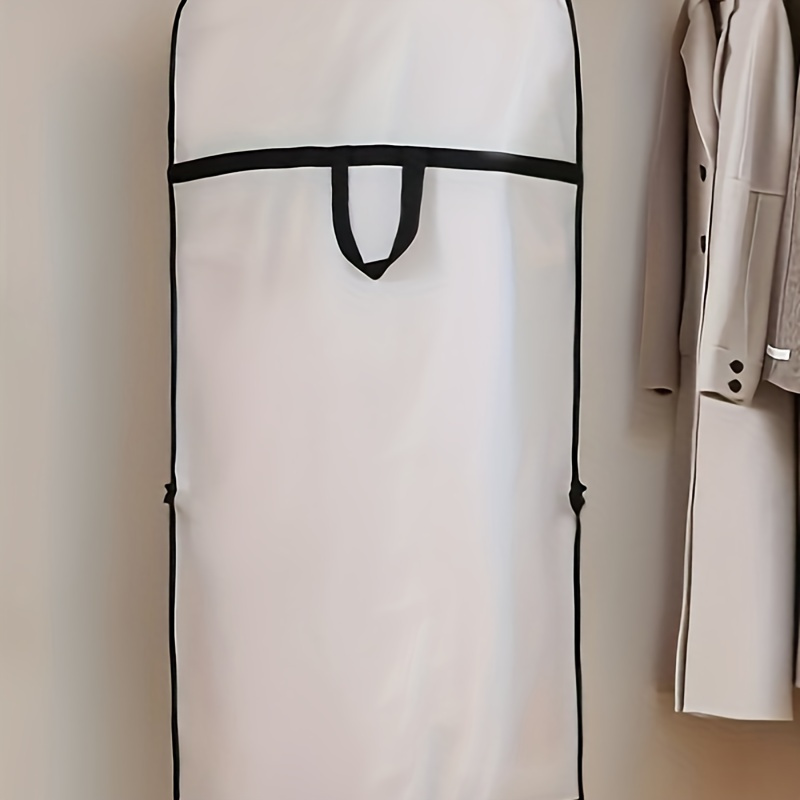 

1pc Dustproof Hanging Clothes Cover, Wedding Dress Dust Cover, Suit Coat Storage Bag