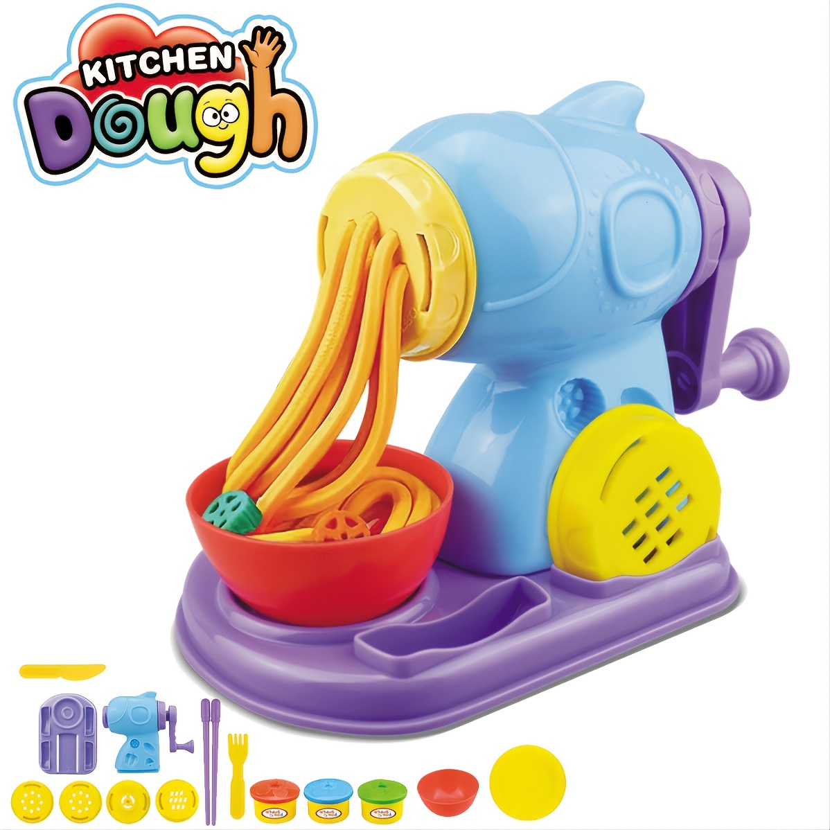 Toys Kitchen Set For Kids 3-8, Play Dough Set,playdough Tools,pretend  Cooking Food Play
