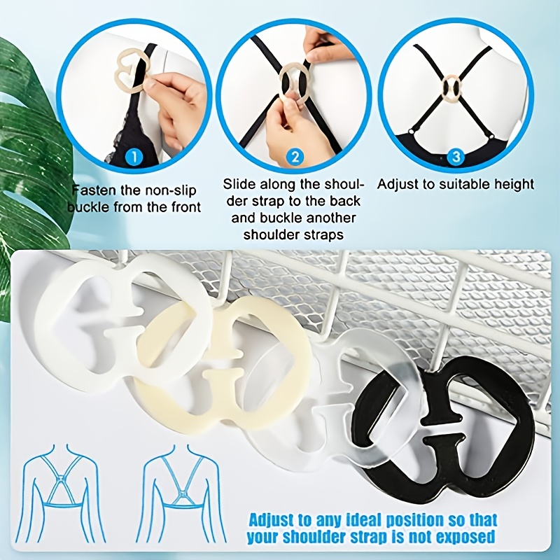 12 Colors Anti Slip Bra Straps High Quality Transparent Adjustable Bras  Strap Buckle Elastic Belt Women