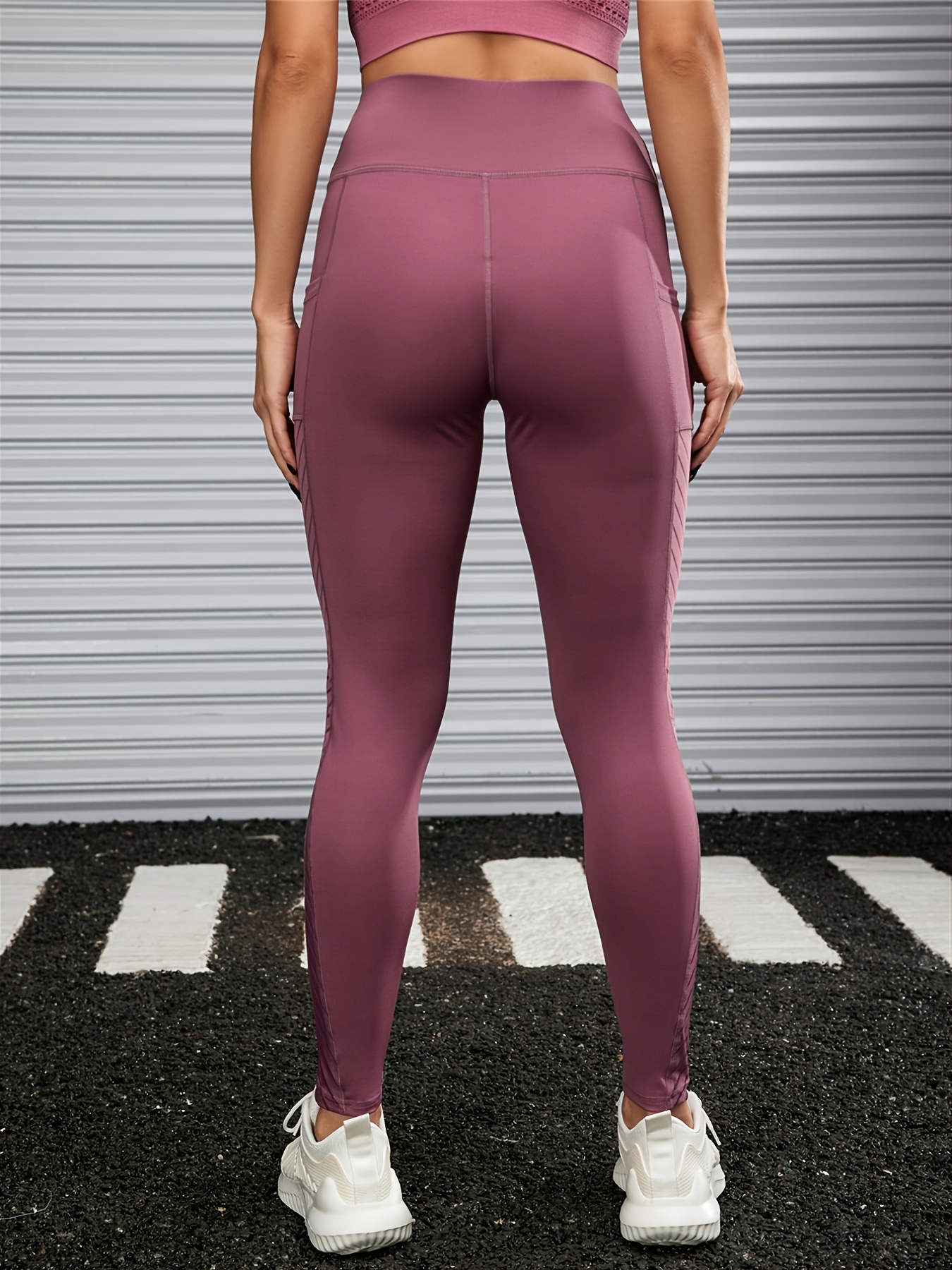 High Waist Mesh Yoga Leggins Ropa Deportiva Mujeres Leggings - Temu