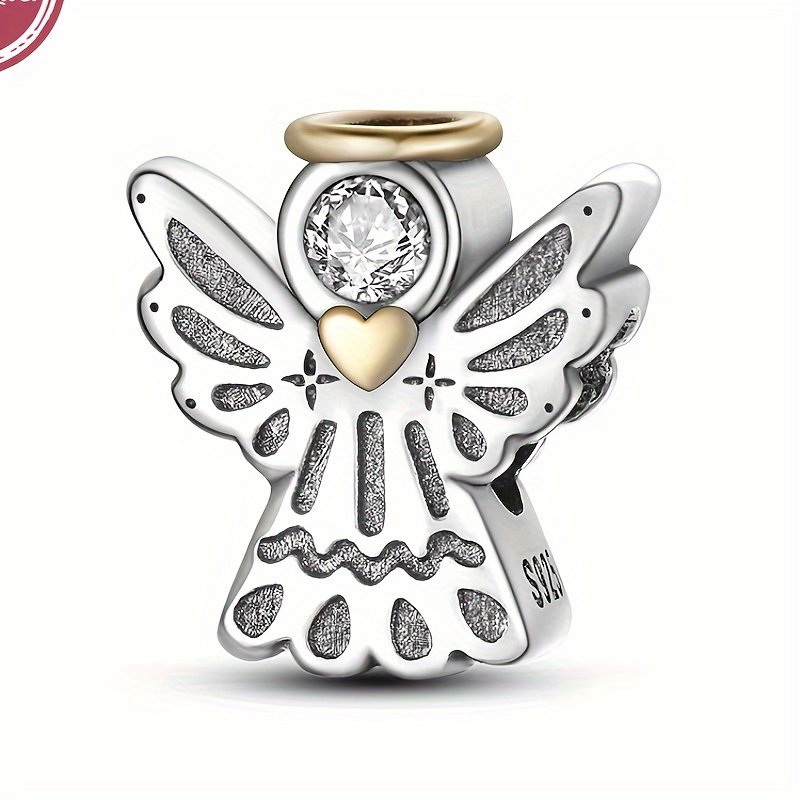 

925 Sterling Silver The Guardianship Of Pendant Beads Charms Fit Original Bracelets Necklace Simple Style Women Diy Jewelry Gift