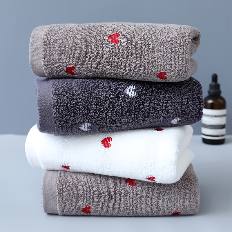 Soft And Absorbent Heart Towel Perfect For Bathing And - Temu