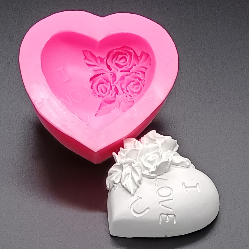 Hand In Hand Heart Shaped Scented Candle Silicone Mold Soap - Temu