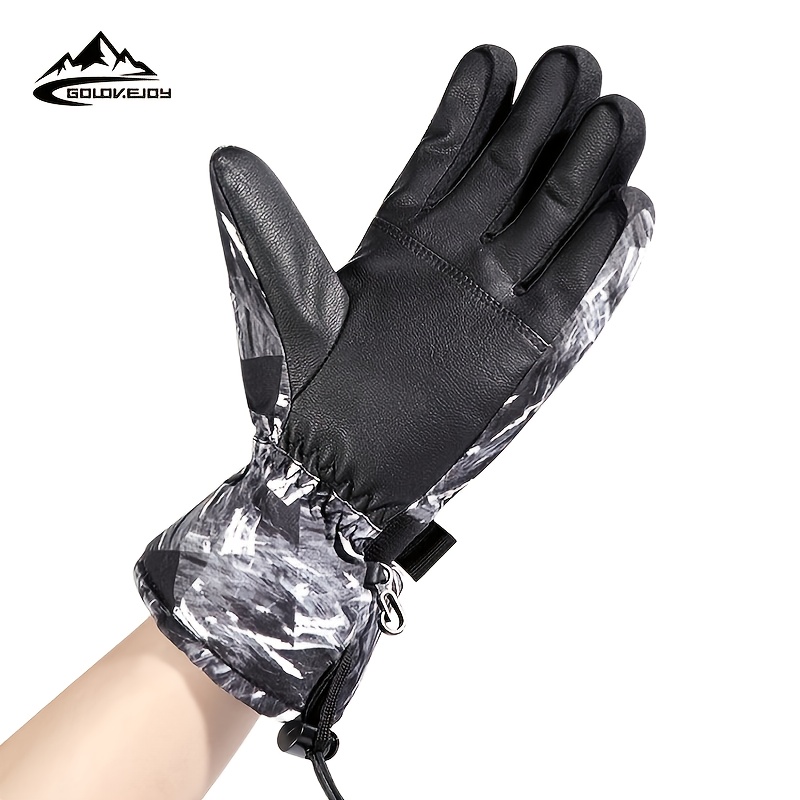 Golovejoy Guantes Esquí Cremallera Hombre, Terciopelo Polar Engrosado  Prueba Viento Pantalla Táctil Antideslizante, Deportes Aire Libre Ciclismo  Senderismo Correr - Deporte Aire Libre - Temu