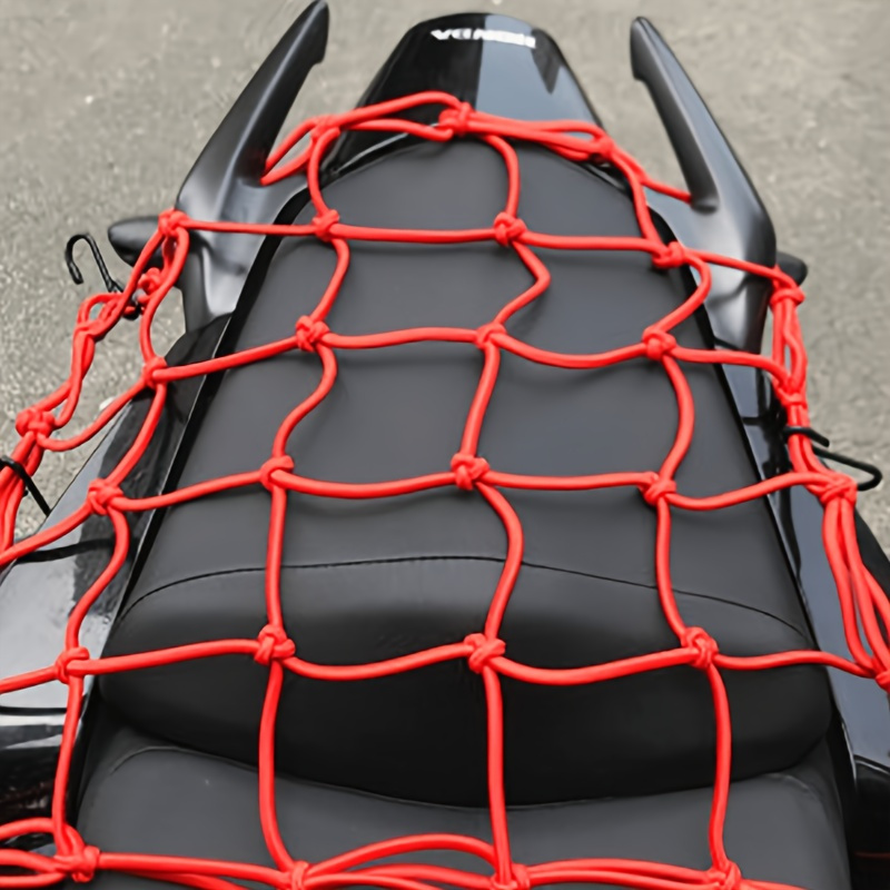 

'' Elastic Cargo Net For Motorcycles & Bicycles - Secure With Reliable Rear Storage Solution!