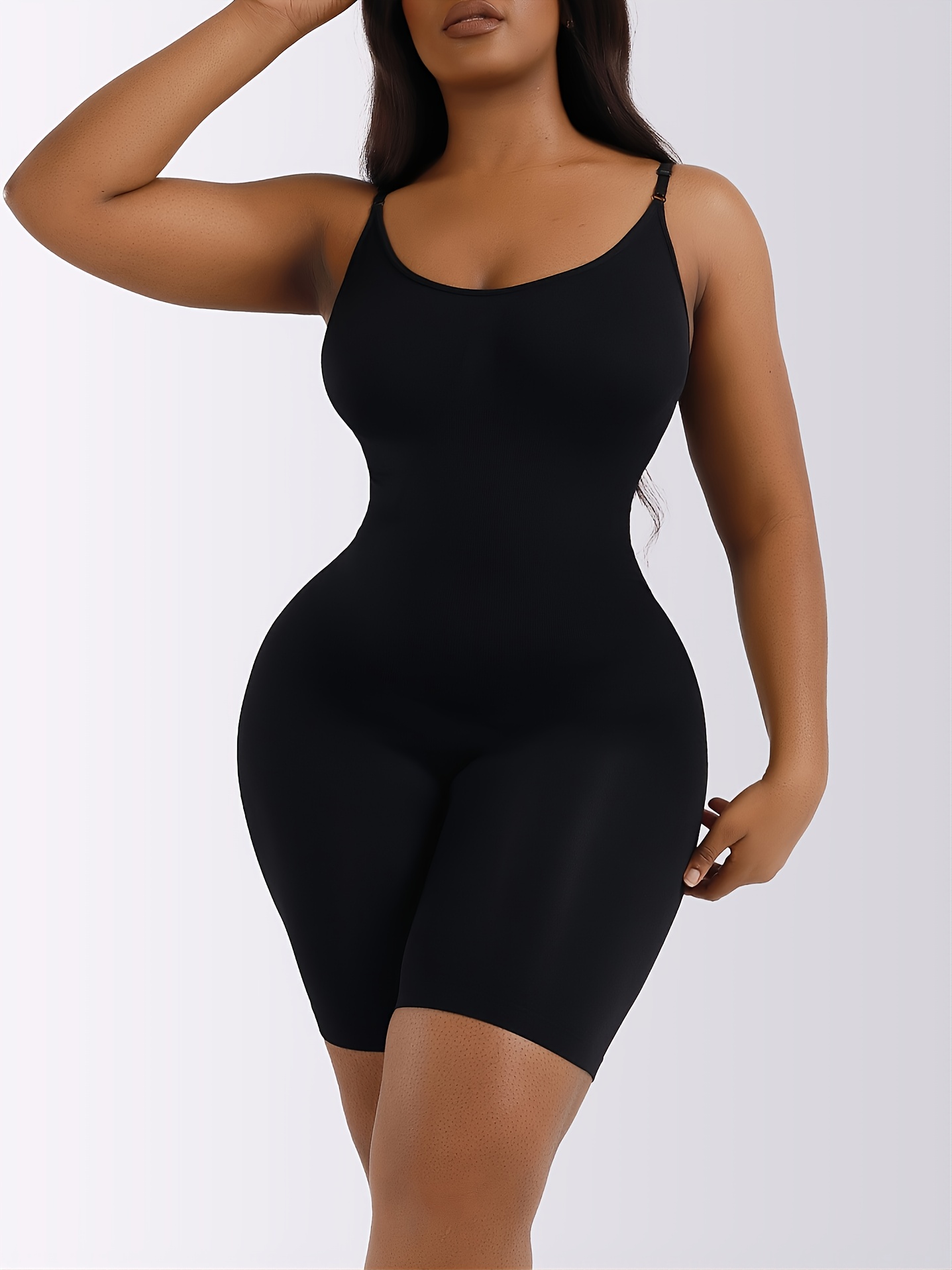 Shape Enhancing Seamless Bodysuit- Black