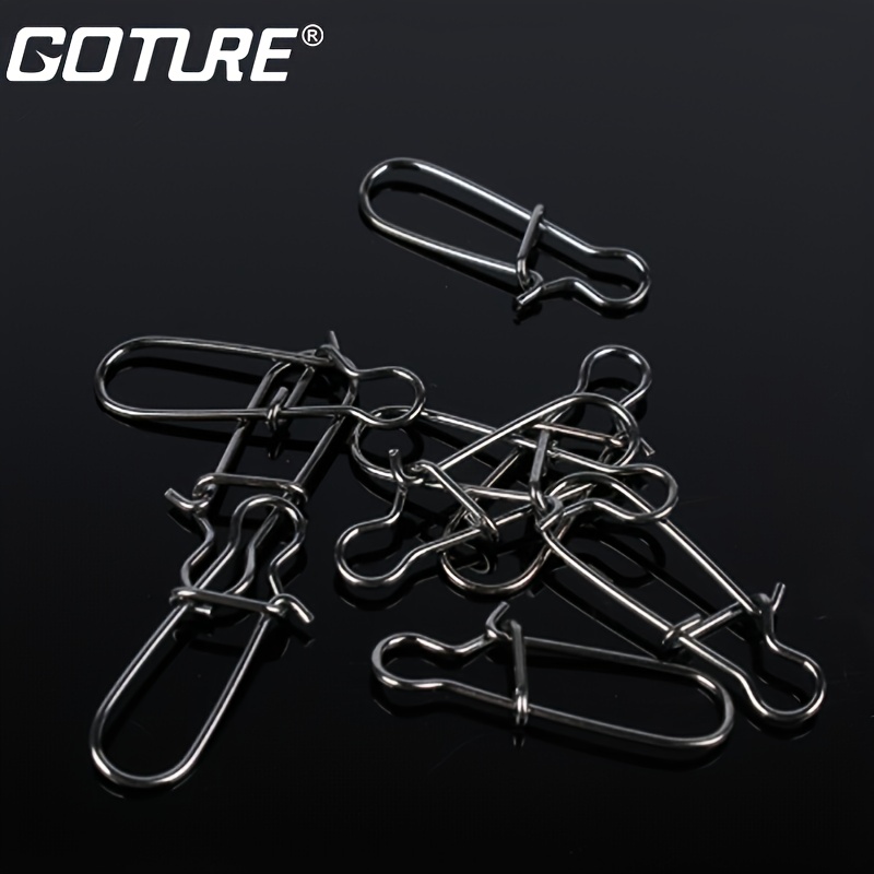 100Pcs #3 Stainless Steel Fishing Lock Snaps Fishing Clips Quick Change