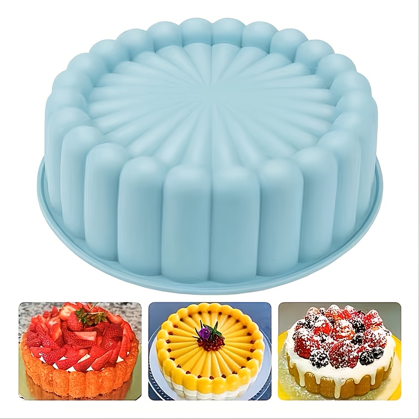  VIKROM 3D Maker Moldes de silicona para tartas – Moldes  redondos de silicona para mousse redondo antiadherente, molde para tartas  de queso para hornear moldes circulares – Molde de silicona redondo 