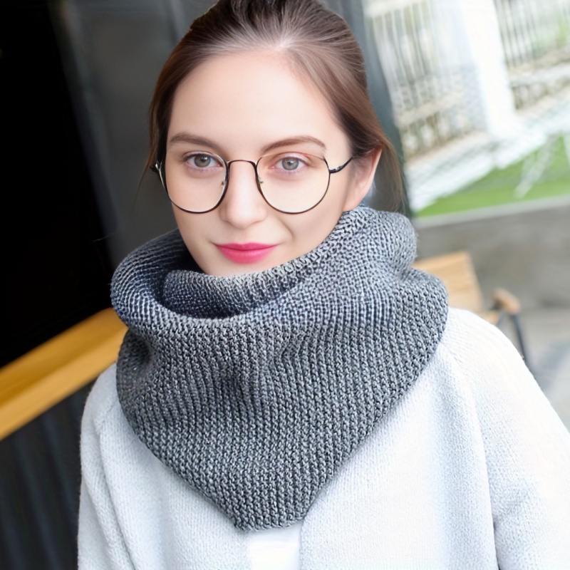 Cache-cou D'hiver Pour Dames Épais Et Chaud À La Mode Avec Logo De Lapin, Mode en ligne