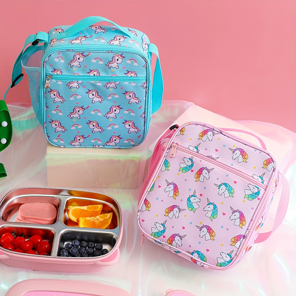 Unicorn Lunch Box For Teens, Insulated Cute Lunch Bag, Lunch Tote