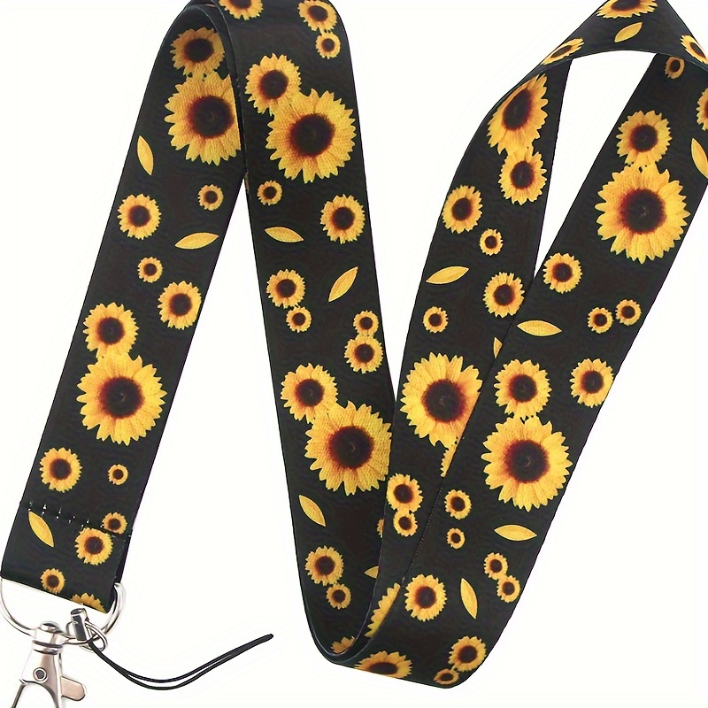 

Sunflower Lanyard Gift For Friends And Family: Perfect For Teachers, Doctors, And Nurses - Phone Accessories - Lanyard And Wristband - Polyester Material