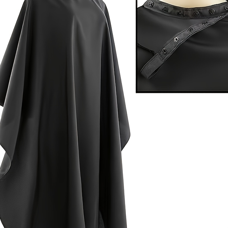 

1pc Black Barber Cape Salon Hair Cutting Cape Apronbarber Waterproof Hairdressing Apron Cloth