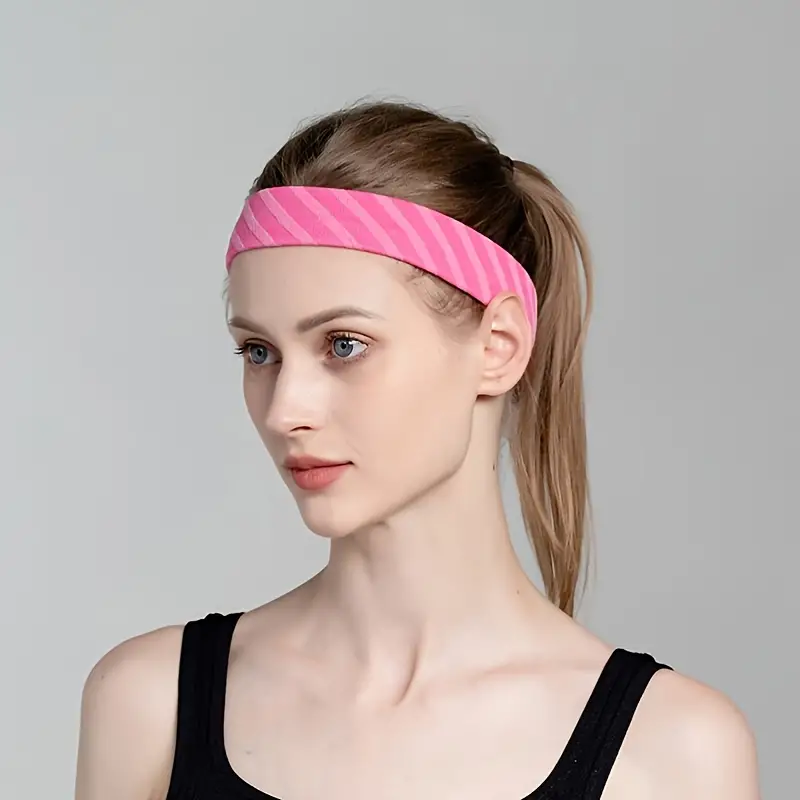 Stretchy Sports Headbands Running Yoga Fitness Non slip - Temu