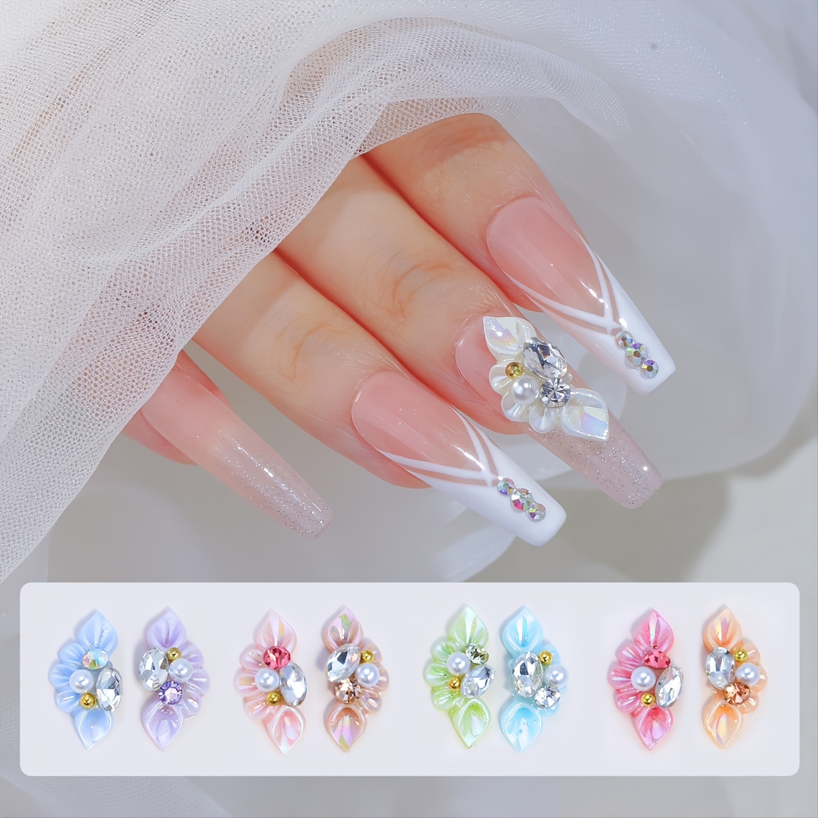 3dbutterfly Nail Art Charms For Acrylic Nails colorful - Temu