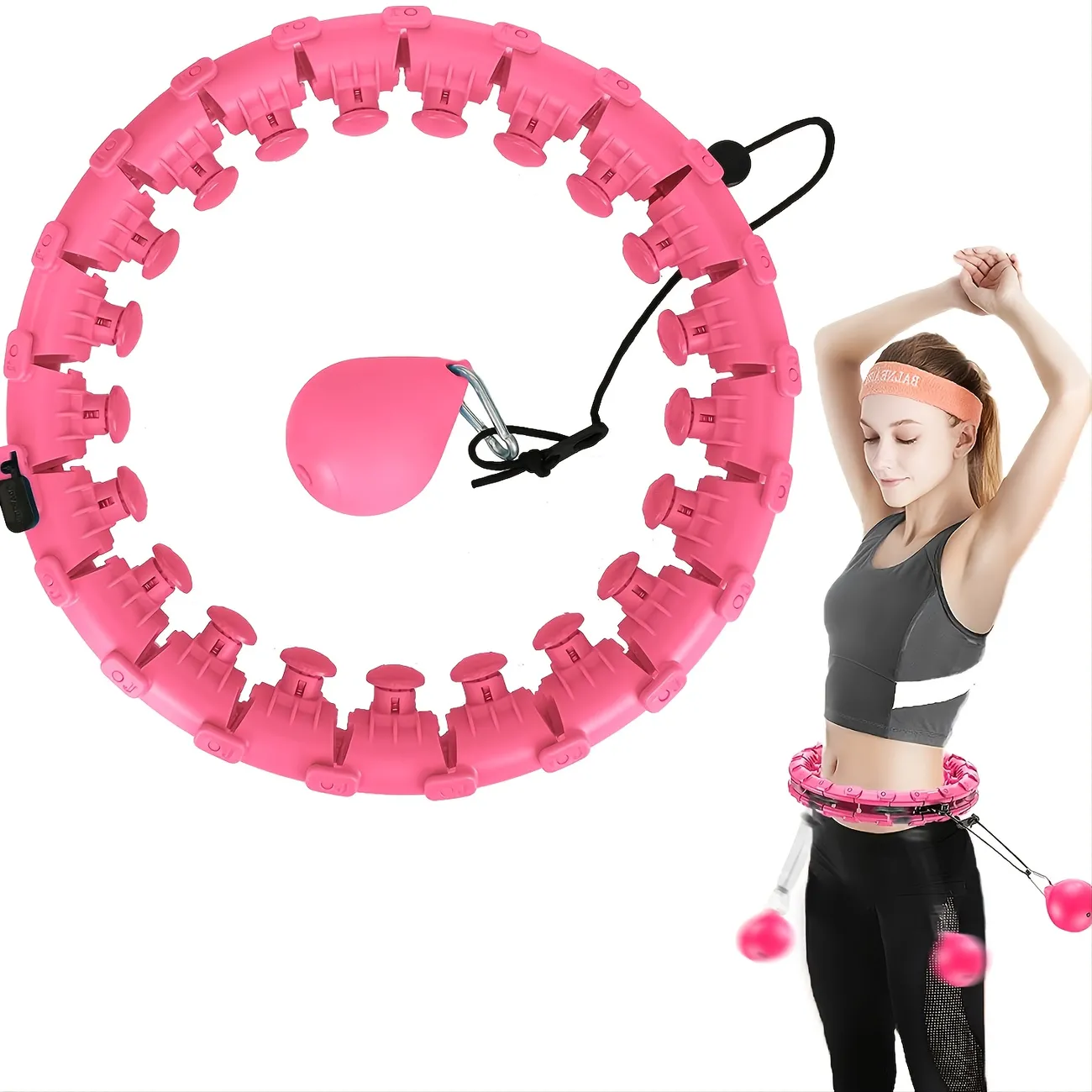 Sport24 Weighted Gym Hula Hoop Fitness Exercise Ring Wave Weighted 0.9 –  USB International Ltd