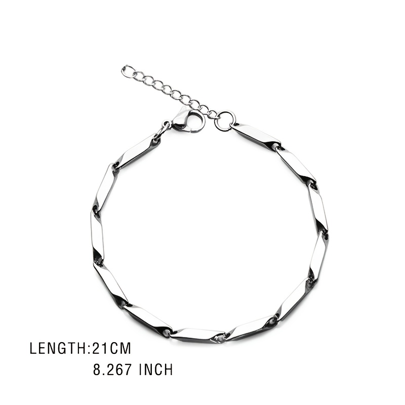 Men's Titanium Steel Rainbow Bracelet, Unisex