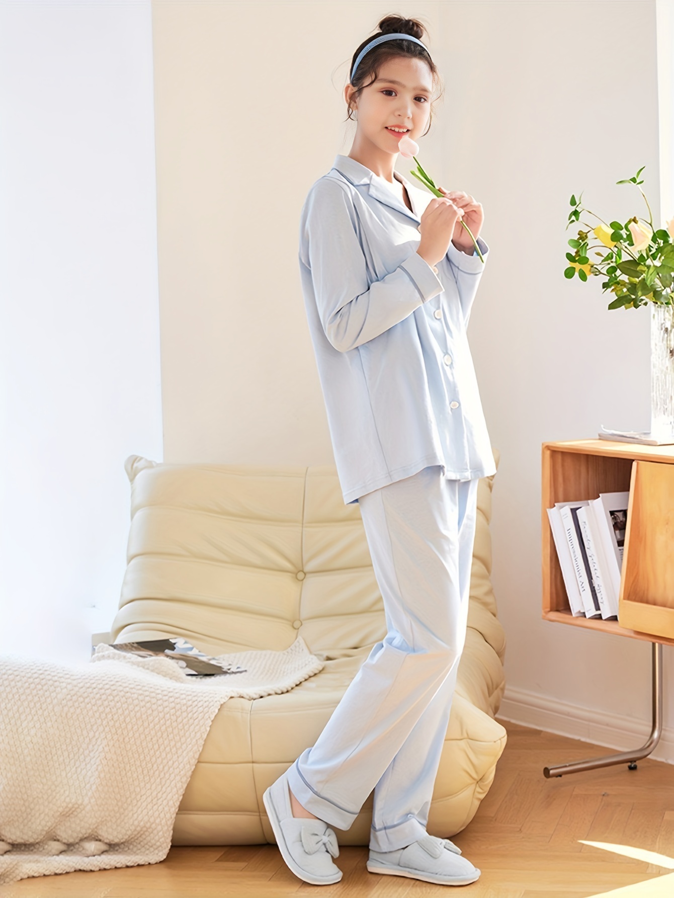 2pcs Pijama Maternidad Mujeres Cómodo Botón Lactancia - Temu