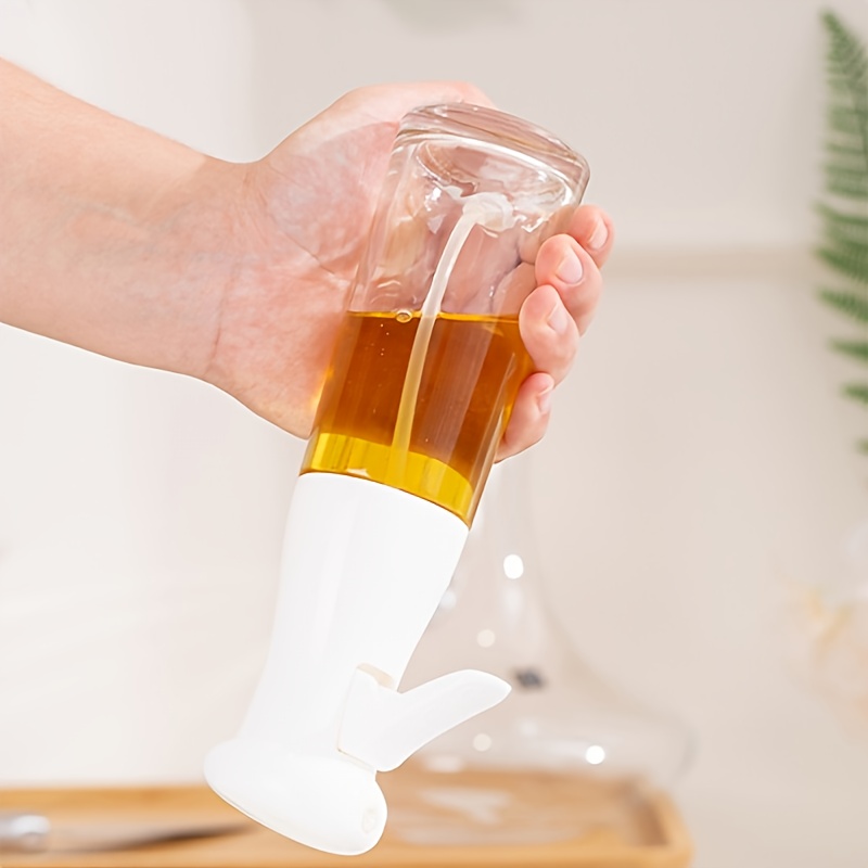 Pulverizador de aceite de oliva de vidrio de 210 ml para cocinar