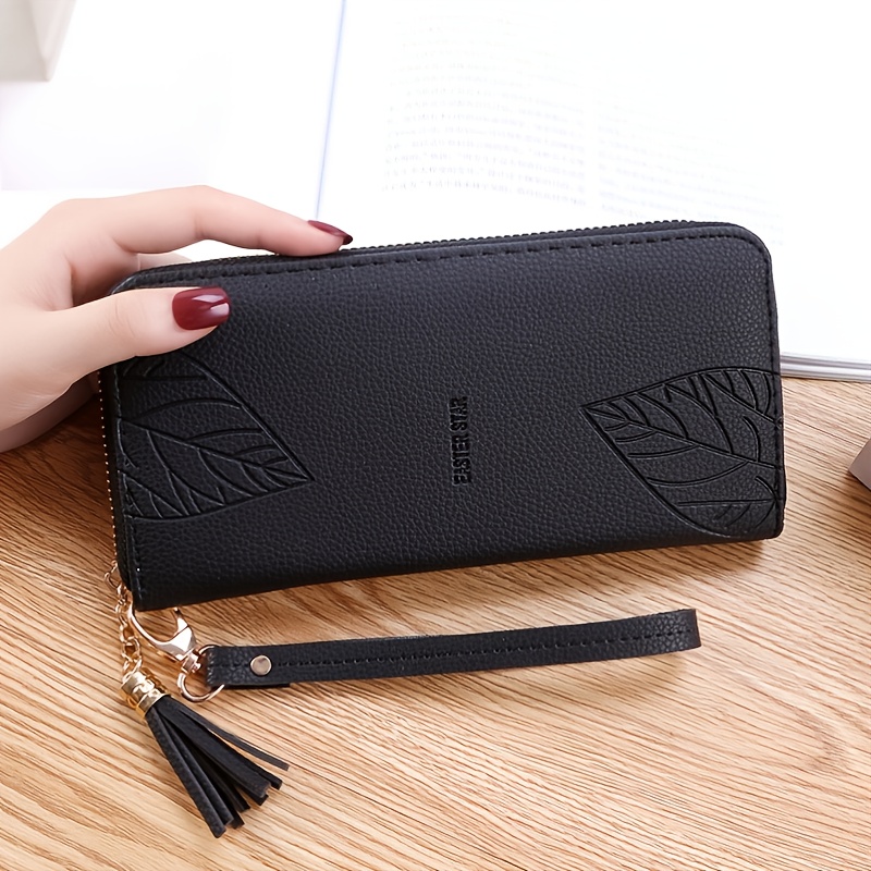 Together for Now Women's Black Leather Wallet