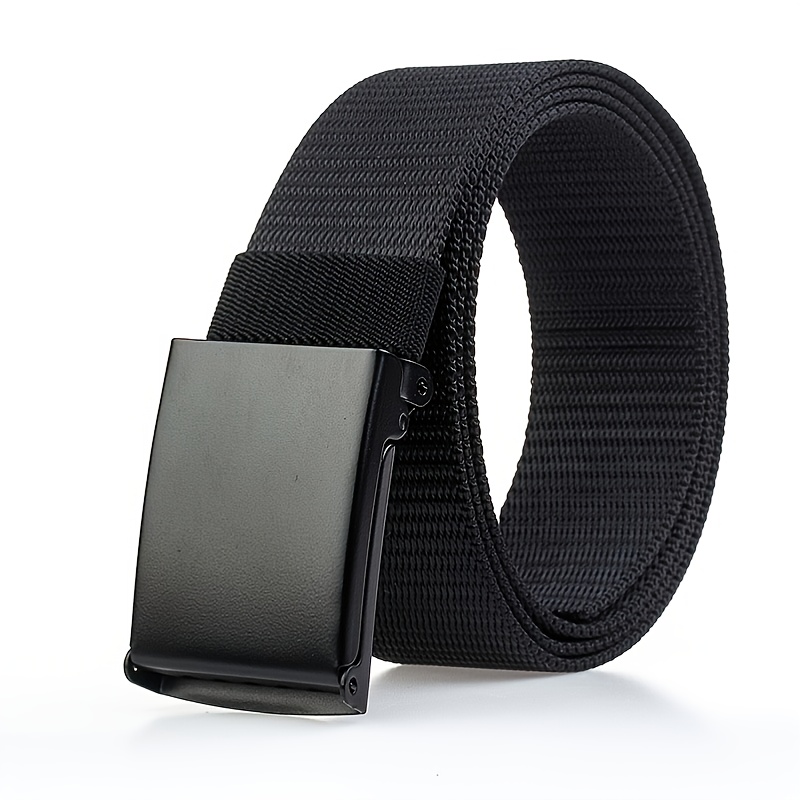 Men's Belt With Plastic Buckle Military Tactical Belt - Temu
