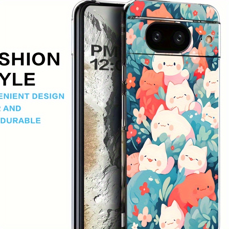 

A Group Of Cute Cat Pop Pattern Lightweight Shockproof Protective Case For /pixel 8/pixel 7/pixel 7a/ Pro/pixel 6a/pixel 6 Phones