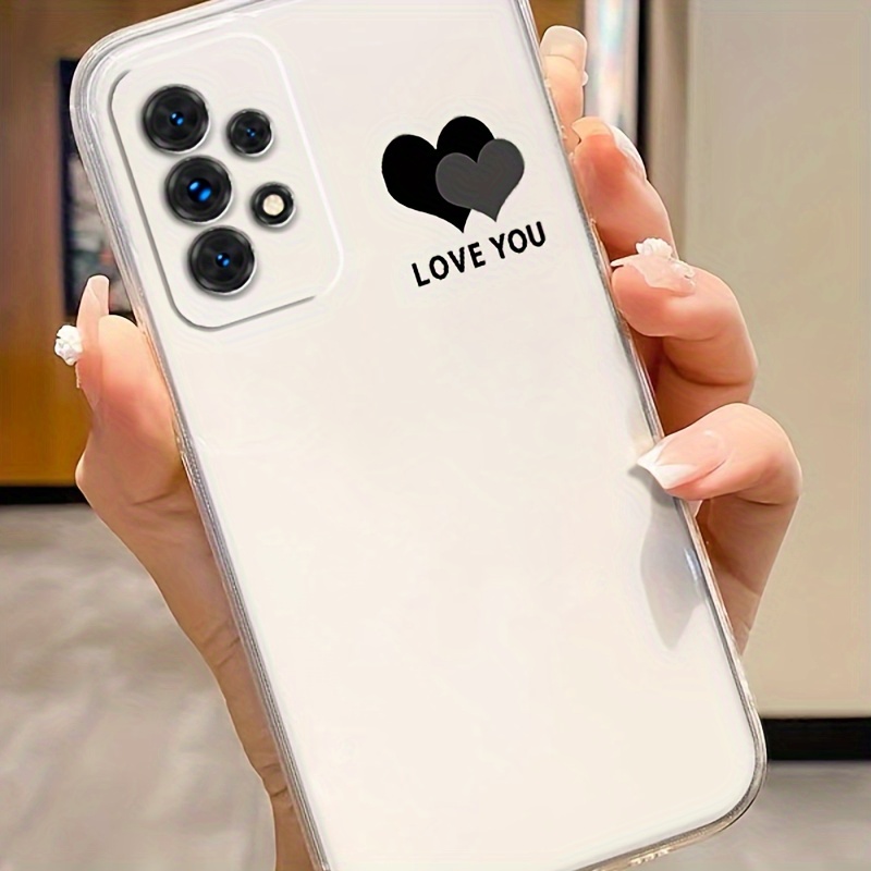 

Love You Love Heart Graphic Protective Phone Case For Samsung Galaxy A72/a70/a71/a73 5g/a53 5g/a52/a51/a50/a55/a54/a42 5g/a41/a34/a33/a32 5g