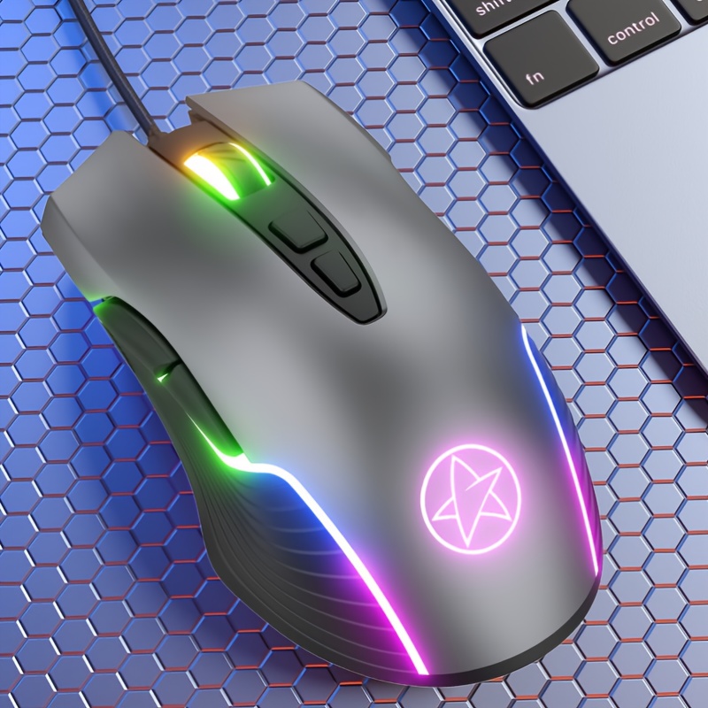 G901 Wired Gaming Mouse,Ergonomic RGB LED Backlit Wired USB Computer Mouse  For Windows PC Gamers