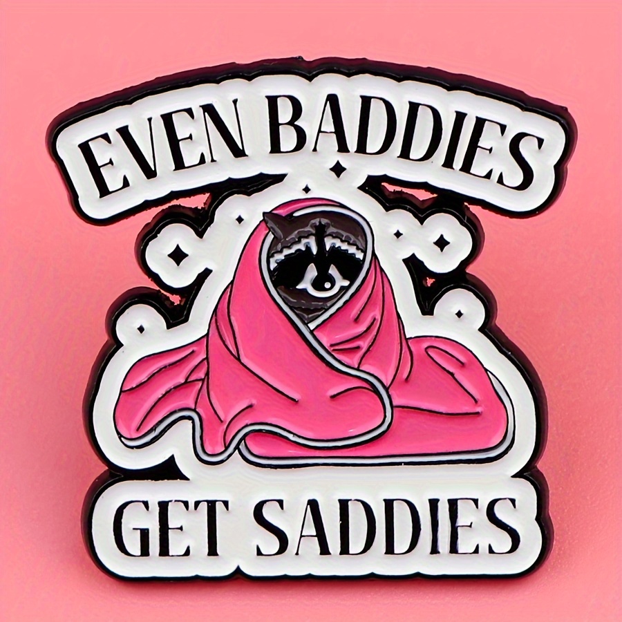 

Dmlsky Enamel Pin - " Get Saddies" Zinc Alloy Lapel , Brooch For Backpacks And Clothes,