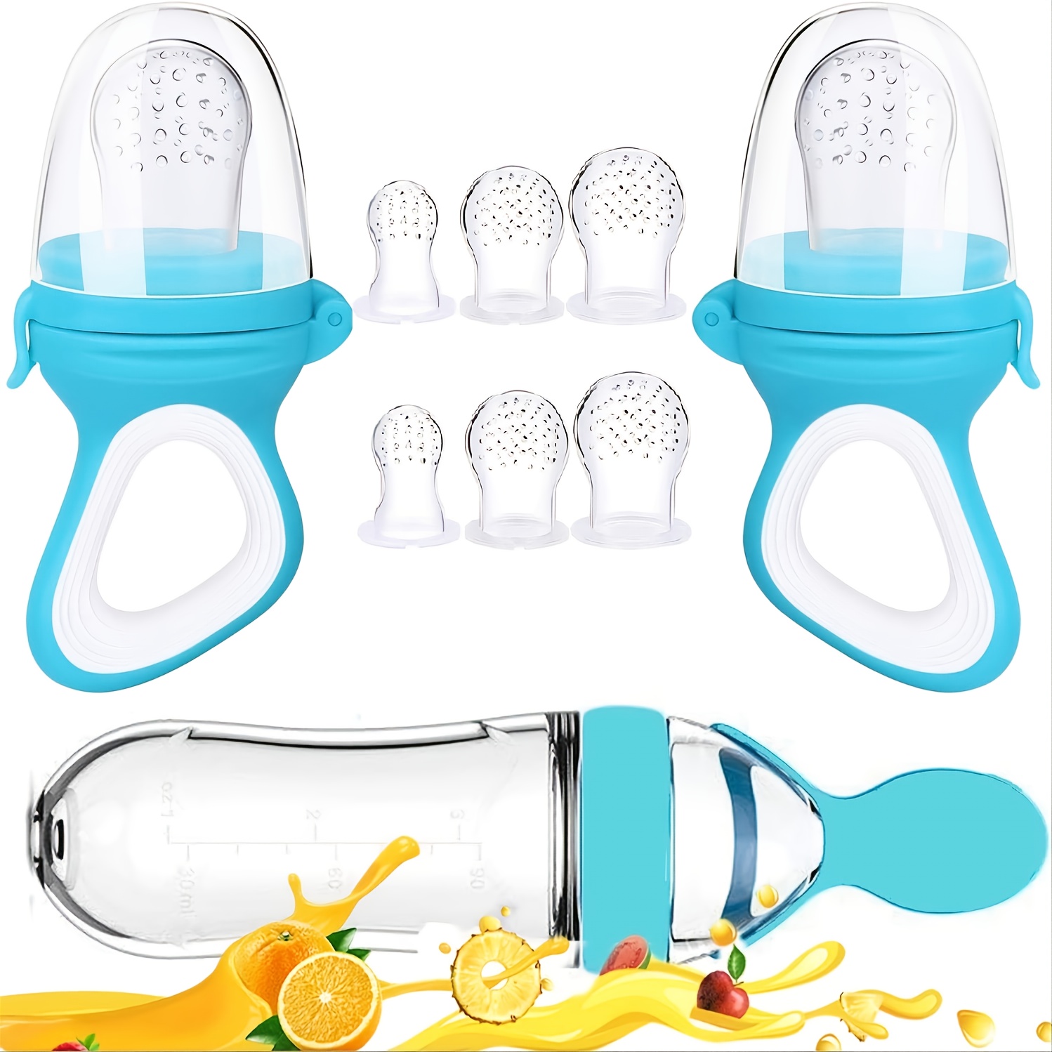 Baby Silicone Pacifier Fresh Food Gnawing Device Baby Clip