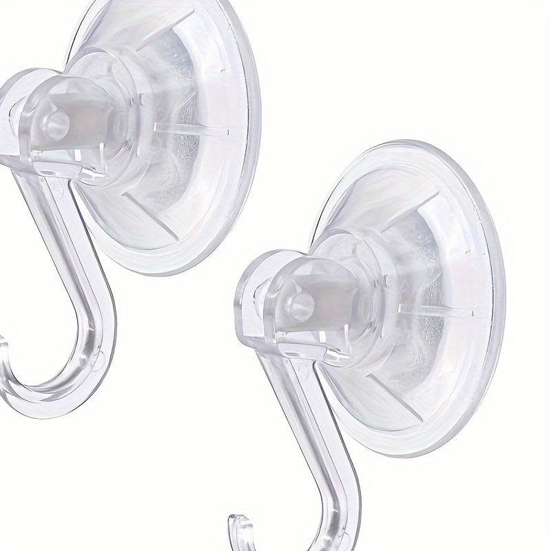 

2pcs Heavy Duty Suction Cup Hooks - Ideal For Hanging Towels, Utensils, Wreaths & More In Kitchen, Bathroom, And Shower!