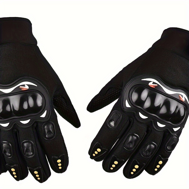 

Gants de Moto Respirants avec Écran Tactile - Antidérapants, Confortables et Tricotés à Doigts Intégraux pour Sports Extérieurs & Cyclisme