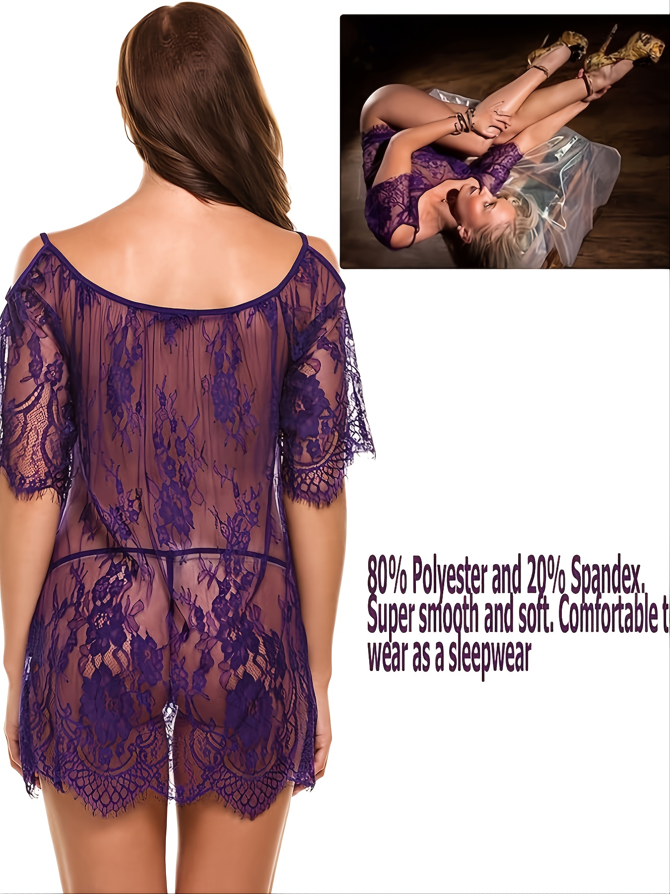 Women's Chemises Lace Lingerie Mini Babydoll Night Dress - Temu