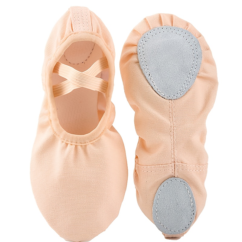 Women's Ballet Dance Shoes Cross Straps Lace Up Soft Sole