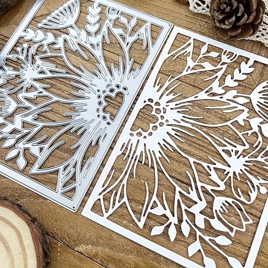 

Metal Cutting Die With Hollow Flower And Vine Design For Diy Scrapbooking Album Embossing Paper Craft Card Envelope Making - Uncharged Embossing Folders