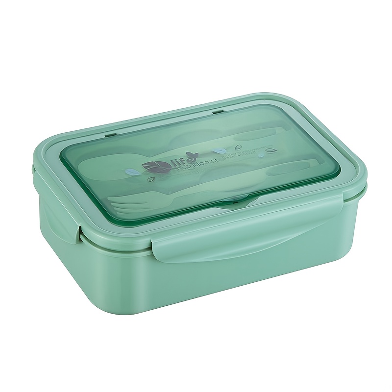 Lunch Box, With Cutlery Set, 3 Compartments Bento Box, Reusable Plastic  Food Container, Student Office Worker Indoor Outdoor Lunch Box, For Women  Men, Kitchen Accessories, Household Items - Temu