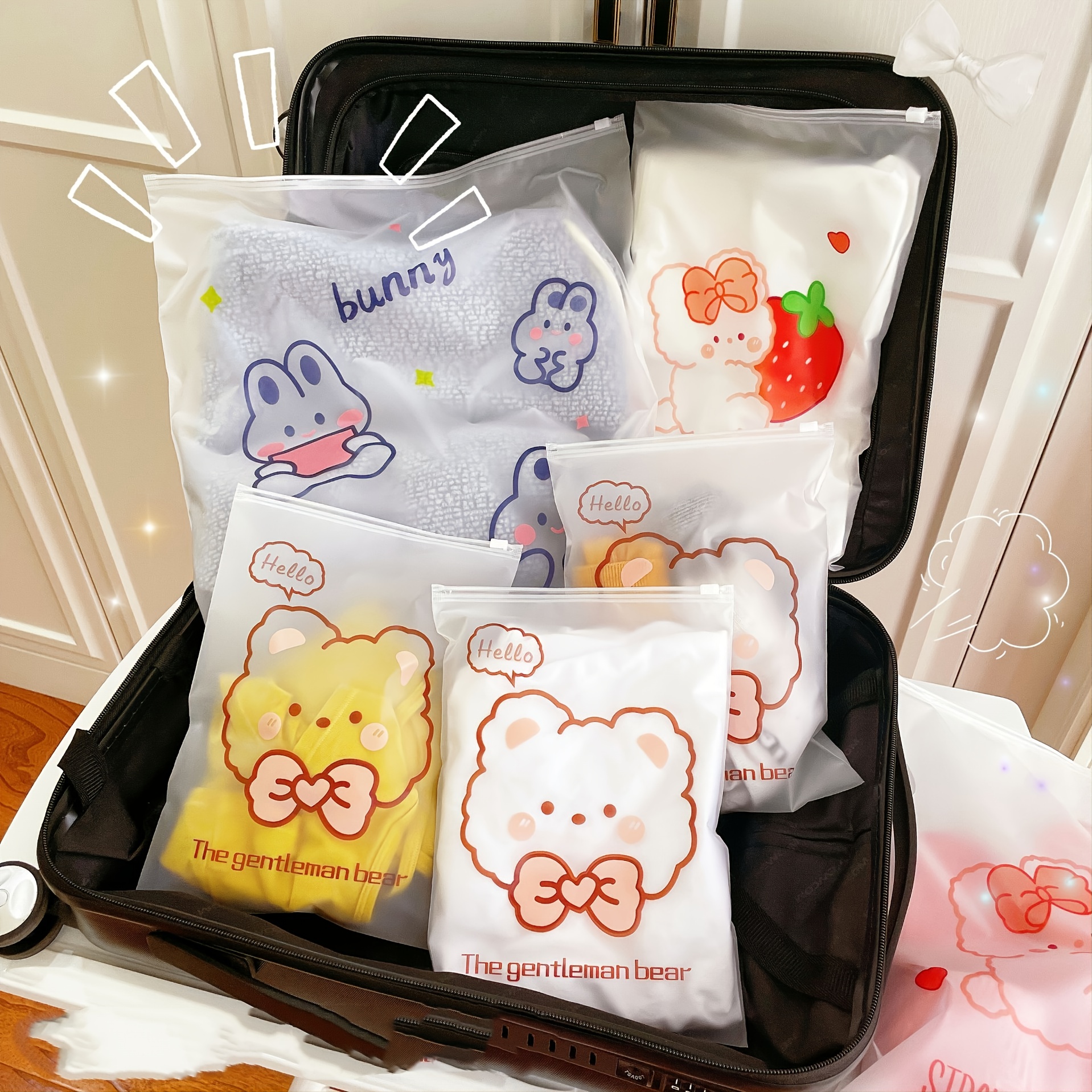 Cartoon Cute Underwear Storage Bag - Temu