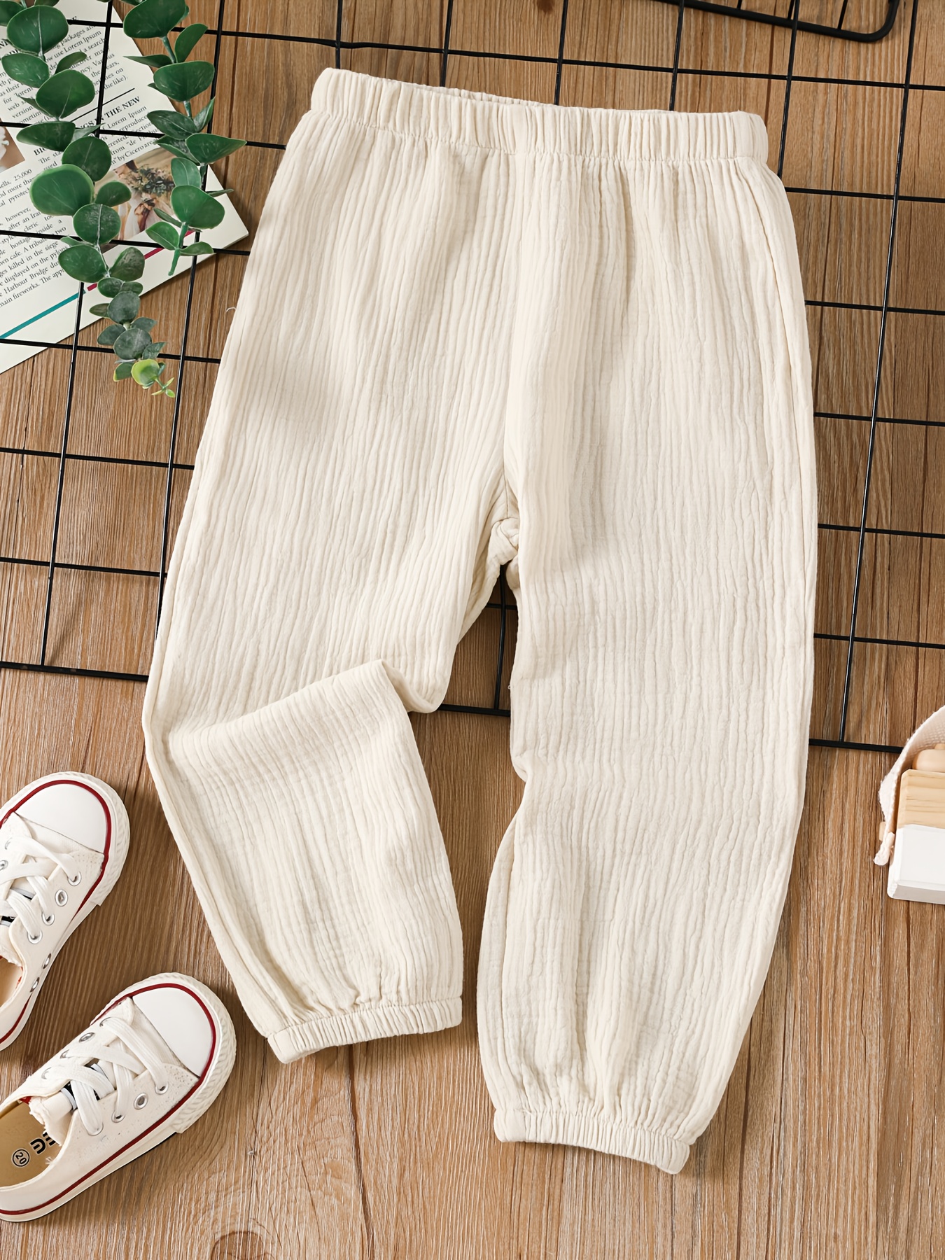 White Studded Side Bling Pants