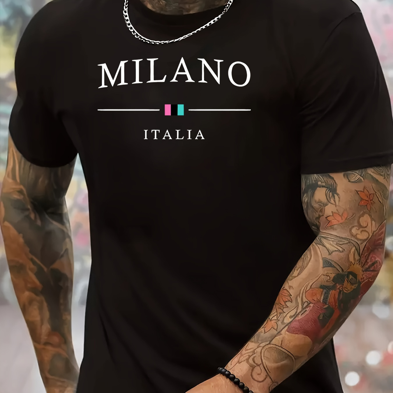 

Milano Summer Men's Fashion Graphic Short Sleeve T-shirt