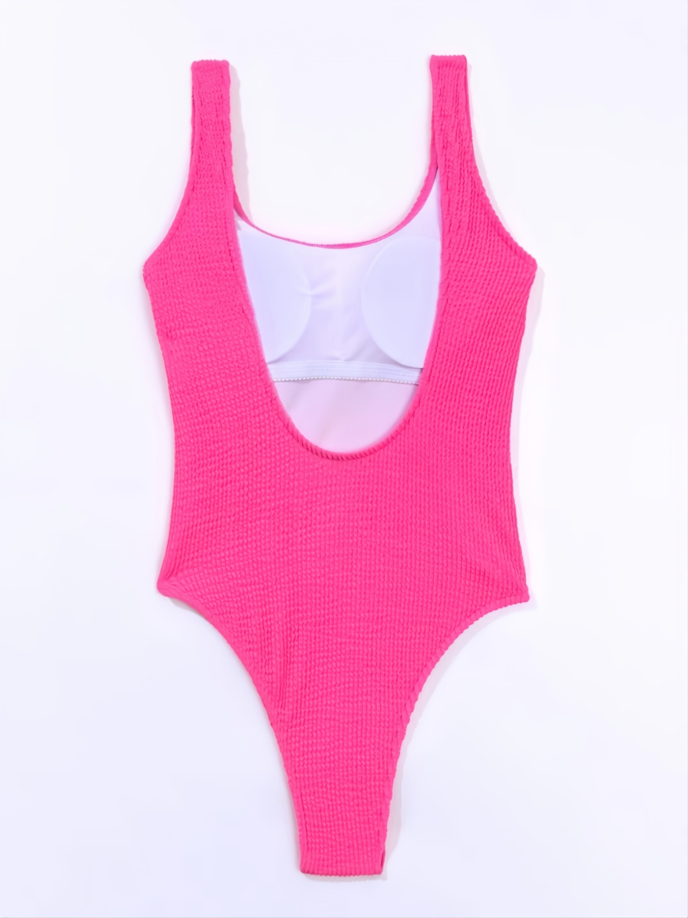 French Cut One Piece Swimsuit  Neon Coral W/ Pineapples – Smart & Sexy